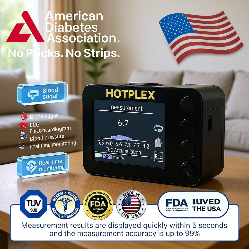 Hotplex™ Advanced Non-Invasive Glucose Monitor-99.9% Accuracy + Exclusive Gift ✅TGA Approved