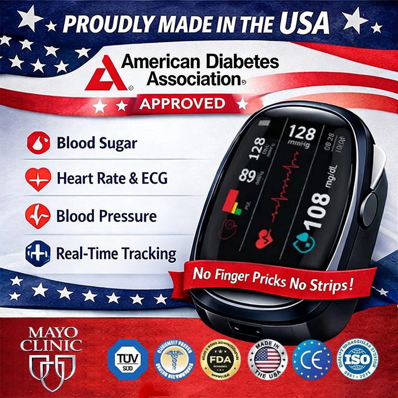 🔥Final 2 Hours : Only Limited Stock Left🏆Owiwell™ Non-Invasive Blood Glucose Meter 99.9% Accuracy （Mayo Clinic Recommended）