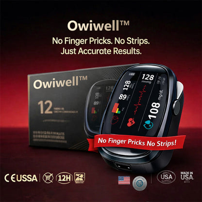 🔥Final 2 Hours : Only Limited Stock Left🏆Owiwell™ Non-Invasive Blood Glucose Meter 99.9% Accuracy （Mayo Clinic Recommended）